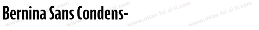 Bernina Sans Condens字体转换